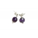 Purple Amethyst Drop Earrings